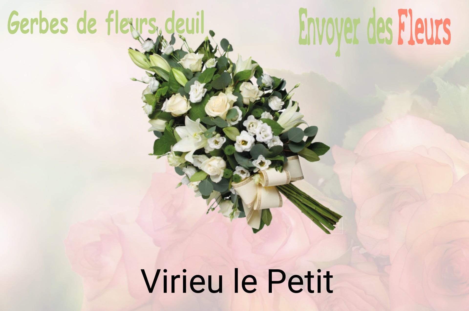 Gerbe de fleurs de deuil livrée à Virieu-le-Petit